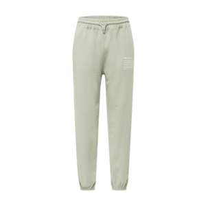 Mennace Pantaloni 'SUNDAZE' verde pastel / alb imagine