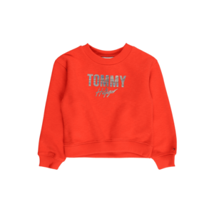 TOMMY HILFIGER Bluză de molton roșu orange / albastru porumbel / bleumarin / roșu imagine