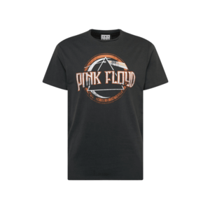 AMPLIFIED Shirt 'PINK FLOYD ON THE RUN' gri închis / alb / portocaliu imagine