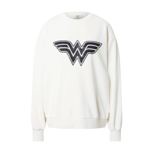NA-KD Bluză de molton 'Wonder Woman' alb murdar / gri metalic imagine