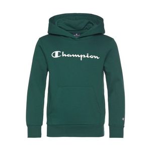 Champion Authentic Athletic Apparel Bluză de molton verde închis / alb imagine