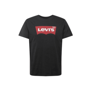 LEVI'S Tricou negru / alb / roșu imagine