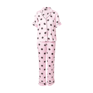 PIECES Pijama 'ANDREA' roz / negru imagine