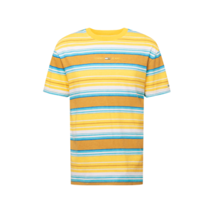 Tommy Jeans Tricou galben / galben șofran / albastru aqua / albastru / alb imagine