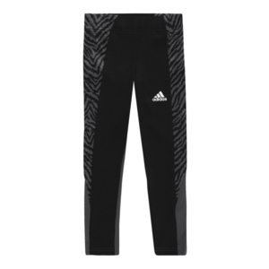 ADIDAS PERFORMANCE Pantaloni sport negru / alb / gri bazalt imagine
