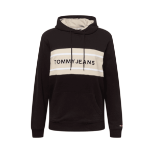 Tommy Jeans Bluză de molton negru / culoarea pielii / alb / roșu imagine