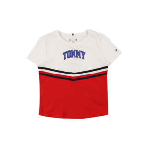 TOMMY HILFIGER Tricou alb / albastru / bleumarin / roșu imagine