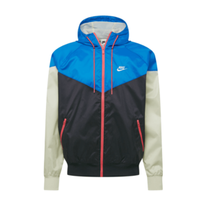 Nike Sportswear Geacă de primăvară-toamnă negru / azuriu / verde pastel / portocaliu somon / alb imagine