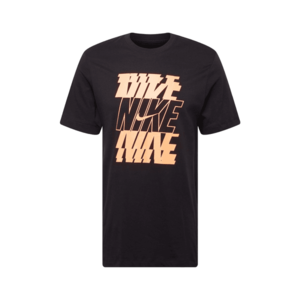 Nike Sportswear Tricou negru / portocaliu deschis imagine