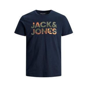 Jack & Jones Junior Tricou 'Oldier' bleumarin / oliv / verde închis / portocaliu caisă imagine