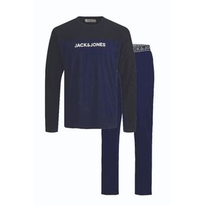 Jack & Jones Junior Pijamale 'JACTIKI LOUNGE' alb / albastru noapte / gri închis imagine