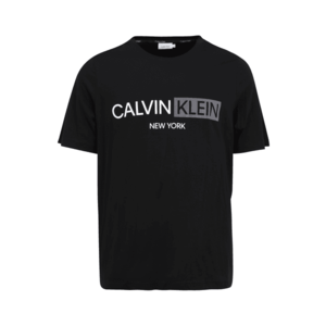 Calvin Klein Big & Tall Tricou negru / alb / gri argintiu imagine