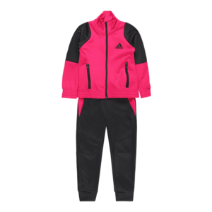 ADIDAS PERFORMANCE Costum de trening negru / roz neon imagine