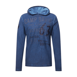 CAMP DAVID Tricou albastru fumuriu / gri / negru imagine