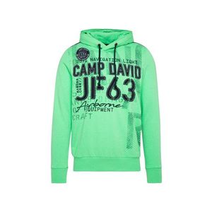CAMP DAVID Bluză de molton verde limetă / negru imagine