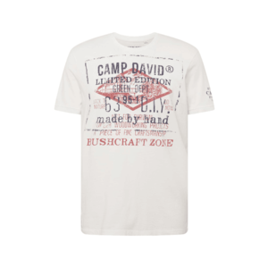 CAMP DAVID Tricou alb / roșu / albastru închis imagine