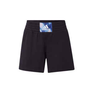 ADIDAS PERFORMANCE Pantaloni sport 'UFORU' negru / alb / azuriu / albastru deschis / roz pal imagine