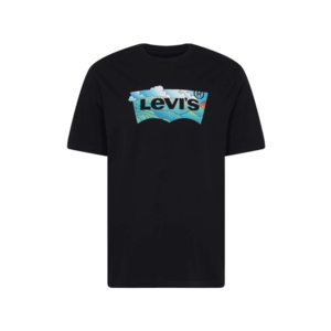 LEVI'S Tricou negru / turcoaz / alb imagine