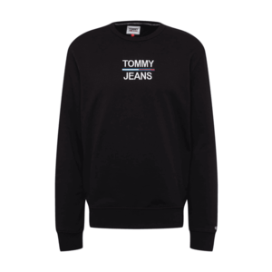 Tommy Jeans Bluză de molton negru / alb imagine