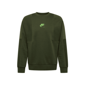 Nike Sportswear Bluză de molton oliv / kaki / verde neon imagine