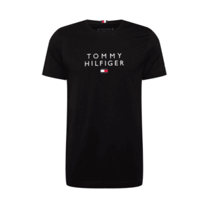 TOMMY HILFIGER Tricou negru / alb / roșu / albastru închis imagine