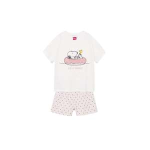 MANGO KIDS Pijamale 'Snoopy' roz / mai multe culori / alb imagine