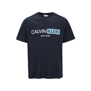 Calvin Klein Big & Tall Tricou bleumarin / alb / albastru deschis imagine