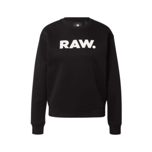 G-Star RAW Bluză de molton negru / alb imagine