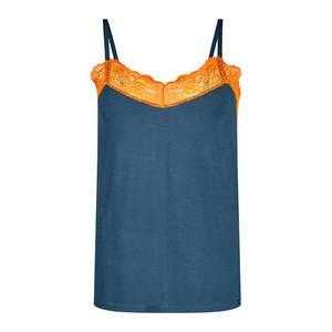 Skiny Bluză de noapte albastru pastel / portocaliu imagine