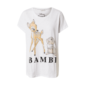 Frogbox Tricou 'Bambi' alb / maro deschis / negru imagine