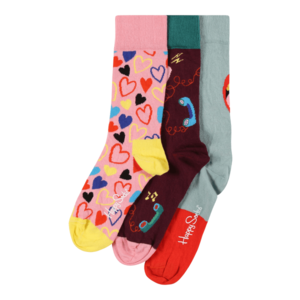 Happy Socks Șosete roz / roșu / roșu-violet / opal / mai multe culori imagine