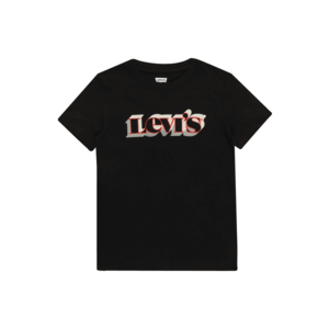 LEVI'S Tricou negru / roșu / gri deschis / bej imagine