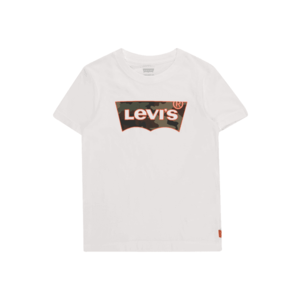 LEVI'S Tricou alb / kaki / portocaliu imagine