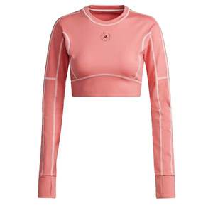 adidas by Stella McCartney Tricou funcțional roz / alb imagine