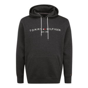 Tommy Hilfiger Big & Tall Bluză de molton gri amestecat / alb imagine