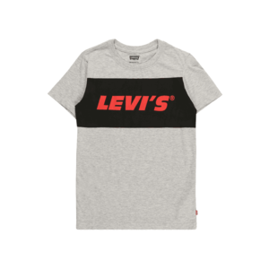 LEVI'S Tricou gri amestecat / negru / roși aprins imagine