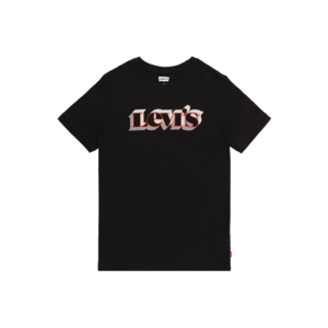 LEVI'S Tricou negru / alb / roșu / gri imagine