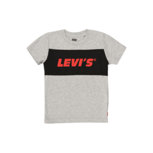 LEVI'S Tricou gri deschis / negru / roșu orange imagine