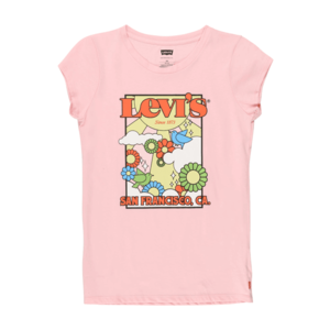 LEVI'S Tricou roz / portocaliu / negru / albastru deschis / verde kiwi imagine