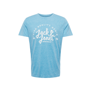JACK & JONES Tricou 'KIMBEL' alb / albastru deschis imagine