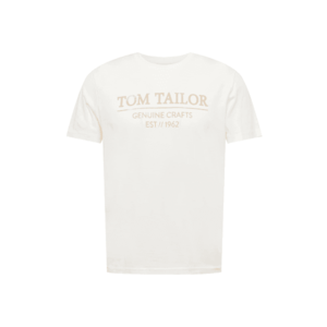 TOM TAILOR Tricou alb / roz pudră imagine