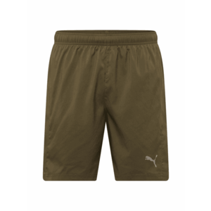 PUMA Pantaloni sport verde închis / alb imagine