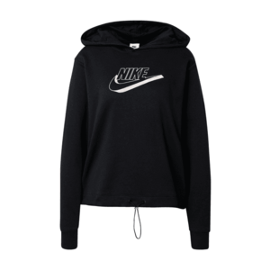 Nike Sportswear Bluză de molton negru / alb imagine