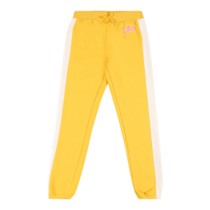 GAP Pantaloni galben șofran / galben pastel / roz imagine