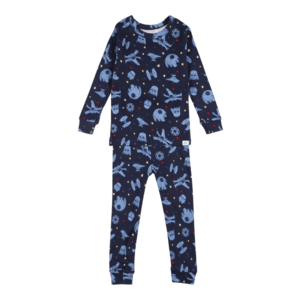 GAP Pijamale bleumarin / albastru fumuriu / roșu / galben imagine