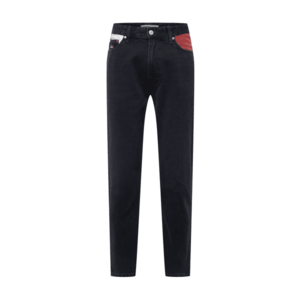 Tommy Jeans Jeans negru denim / alb / roșu imagine
