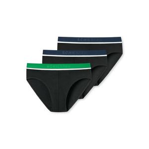 SCHIESSER Slip negru / albastru închis / verde / alb imagine