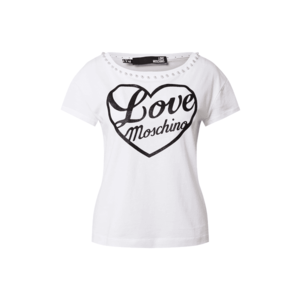 Love Moschino Tricou alb / negru imagine