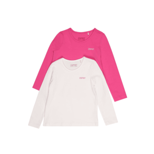 ESPRIT Tricou alb / roz neon imagine