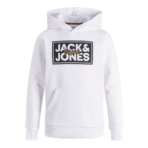 Jack & Jones Junior Bluză de molton alb / negru / maro imagine